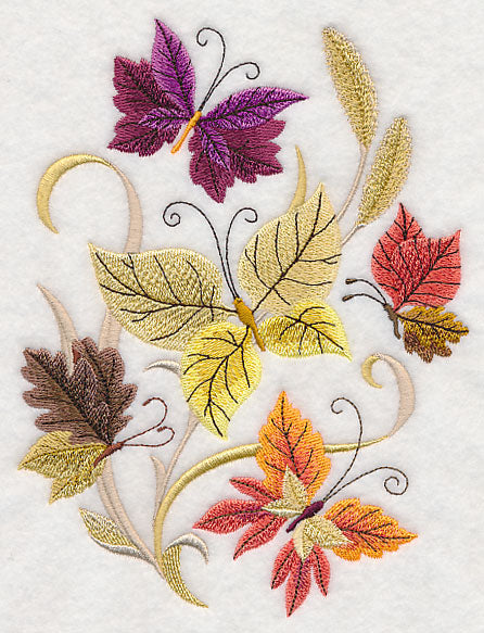 Leafy Butterflies Take Flight