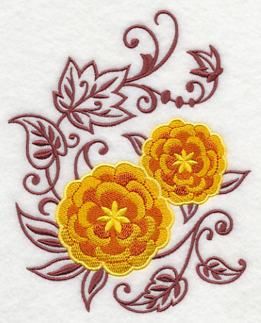 Marigolds Echo in Bloom