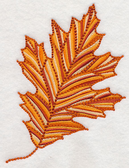 Delicate Red Oak Leaf