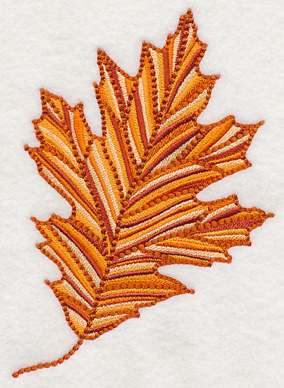 Delicate Red Oak Leaf