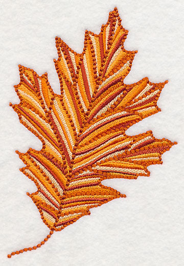 Delicate Red Oak Leaf