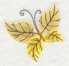 Yellow Leafy Butterfly