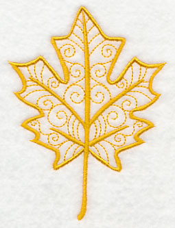 Maple Leaf in Flight