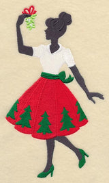 Fa La La Fashionista with Mistletoe