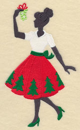 Fa La La Fashionista with Mistletoe