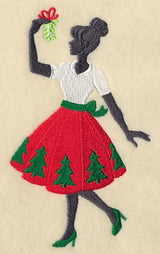 Fa La La Fashionista with Mistletoe