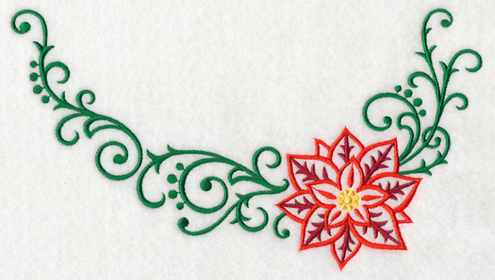 Filigree Poinsettia Neckline (Crewneck)
