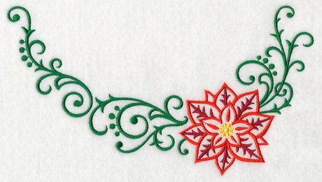 Filigree Poinsettia Neckline (Crewneck)