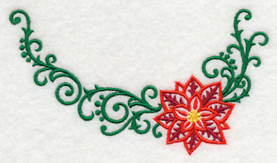 Filigree Poinsettia Neckline (Crewneck)