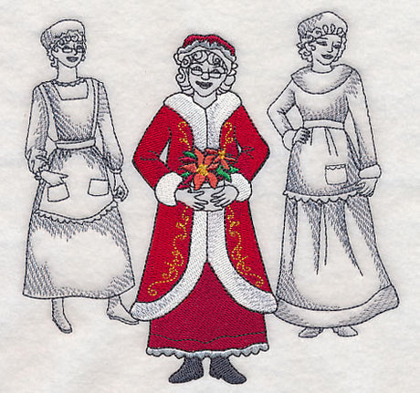 Mrs. Claus Fashion Plate