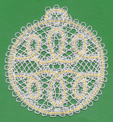 Antique Christmas Bulb (Battenburg Lace)