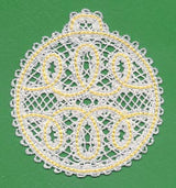 Antique Christmas Bulb (Battenburg Lace)