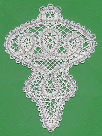 Antique Christmas Ornament (Battenburg Lace)