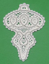 Antique Christmas Ornament (Battenburg Lace)