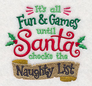 Until Santa Checks the Naughty List