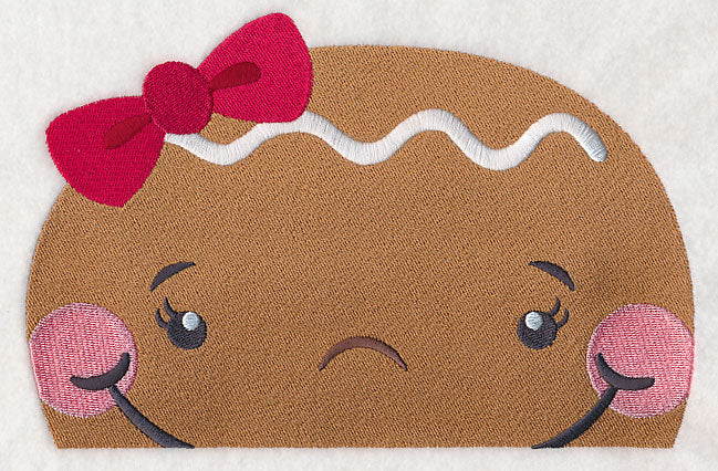 Peeking Gingerbread Girl