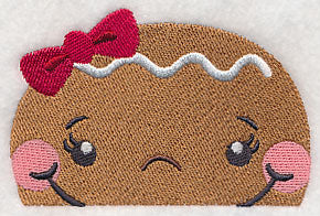 Peeking Gingerbread Girl