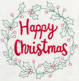 Happy Christmas Wreath