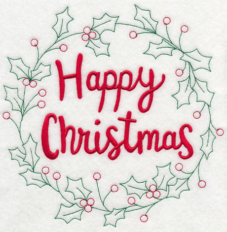 Happy Christmas Wreath