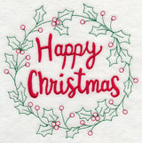 Happy Christmas Wreath