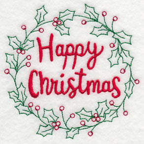 Happy Christmas Wreath