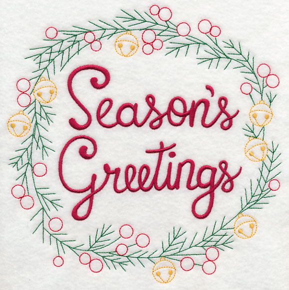 Season's Greetings Wreath