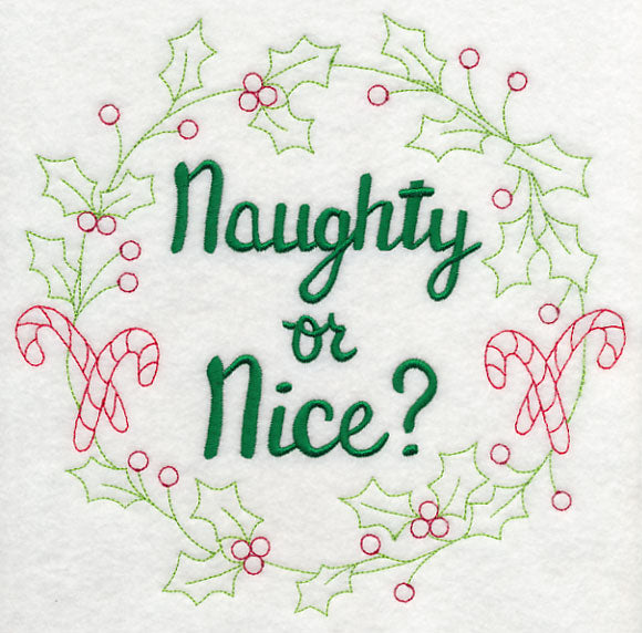 Naughty or Nice Wreath