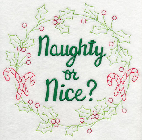 Naughty or Nice Wreath