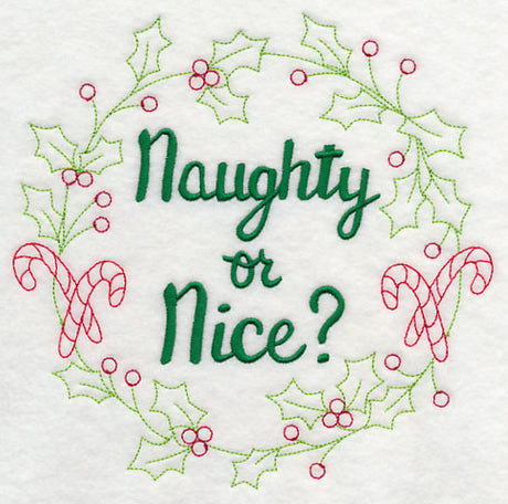 Naughty or Nice Wreath