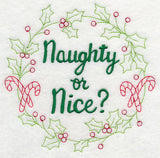 Naughty or Nice Wreath