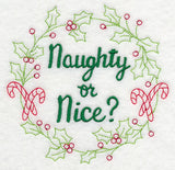 Naughty or Nice Wreath
