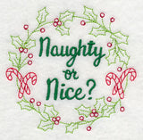 Naughty or Nice Wreath