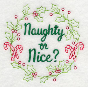 Naughty or Nice Wreath