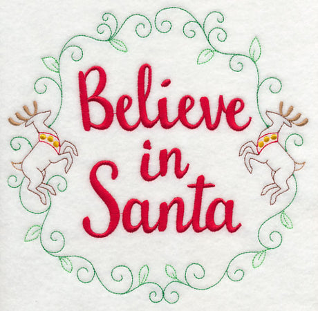 Believe in Santa Wreath