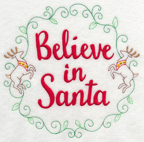 Believe in Santa Wreath