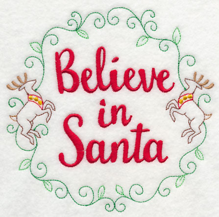 Believe in Santa Wreath