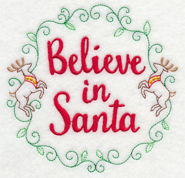 Believe in Santa Wreath