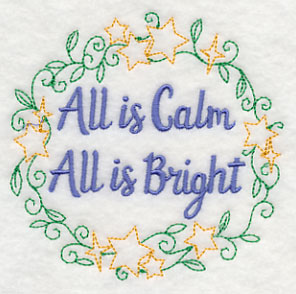 All is Calm, All is Bright Wreath