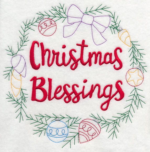 Christmas Blessings Wreath