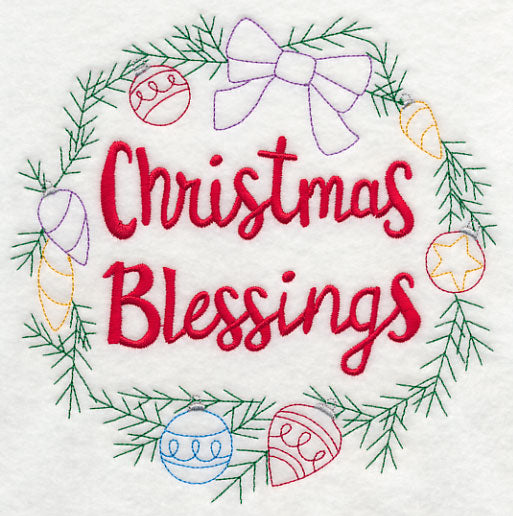 Christmas Blessings Wreath