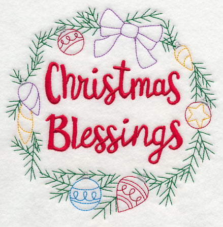 Christmas Blessings Wreath