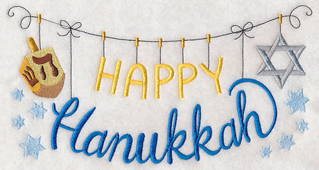 Happy Hanukkah Clothesline