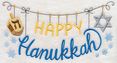 Happy Hanukkah Clothesline