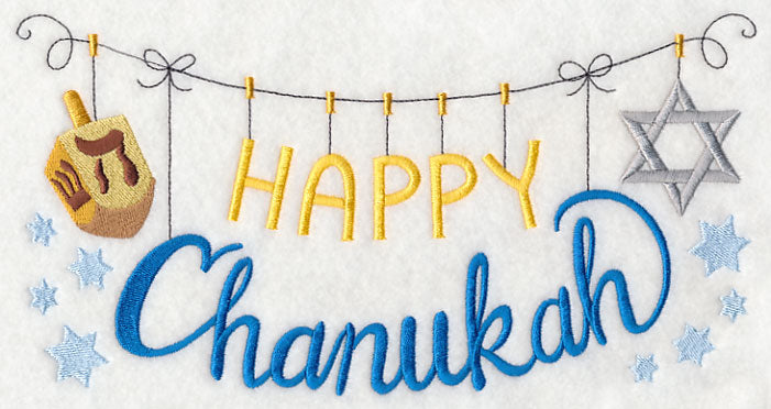 Happy Chanukah Clothesline