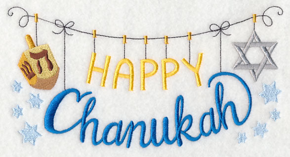Happy Chanukah Clothesline