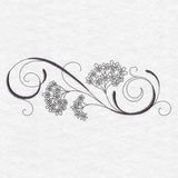 Inky Queen Anne's Lace Border