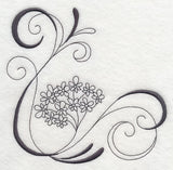 Inky Queen Anne's Lace Corner