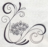 Inky Queen Anne's Lace Corner