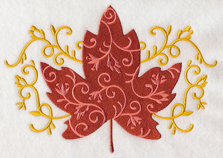 Elegant Filigree Maple Leaf