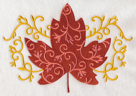 Elegant Filigree Maple Leaf